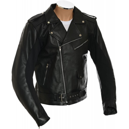 All American Mod Biker Armoured Leather Jacket